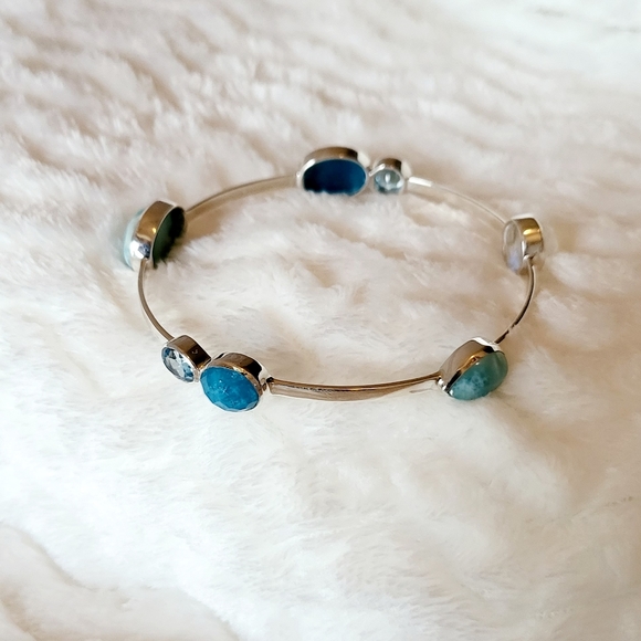 Stackable Multistone Bangle - Picture 3 of 5